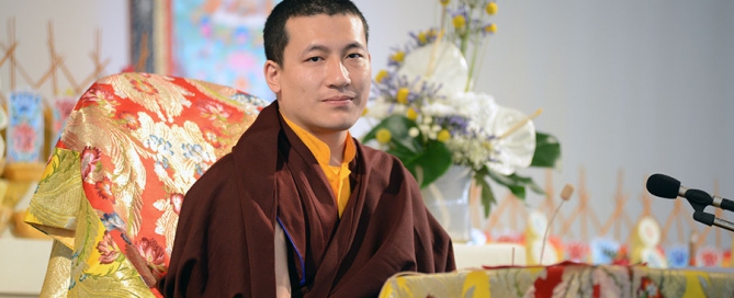 Le Gyalwa Karmapa à Dhagpo en 2013
