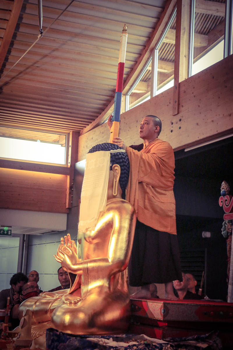 "Le sokshing a été placé par Karmapa lui-même (...)."