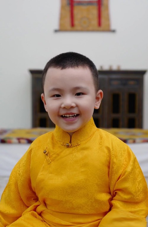 Karmapa partage les photos du quatrième anniversaire de Thugseyla