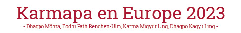 Karmapa en Europe 2023