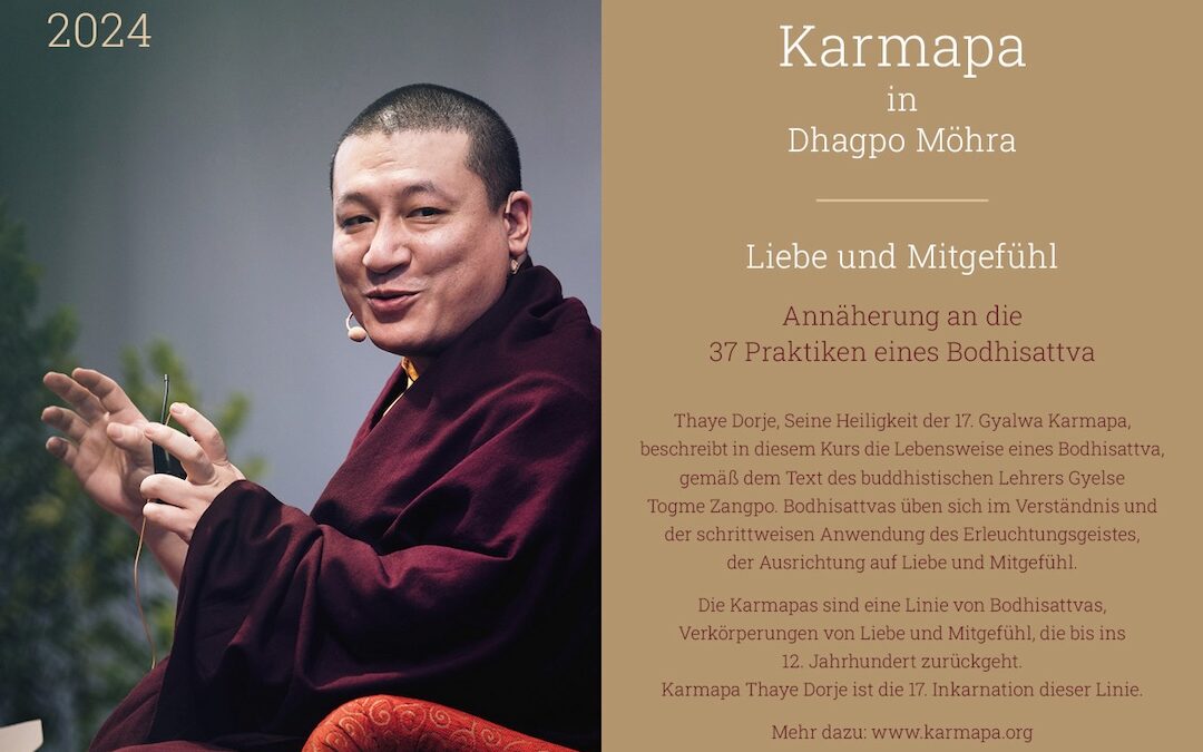 Karmapa in Dhagpo Möhra 2024 – Anmeldungen und Programm